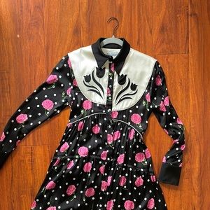 PACO RABANNE western floral dress- very good condition! beautiful western dress!